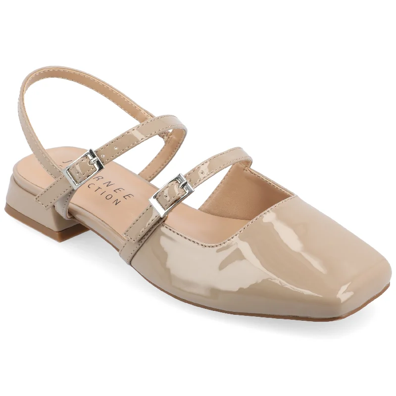 Comfortable flats with soft elastic bands for an easy fitFlats for women with soft leather and rubber solesJournee Collection Women's Tru Comfort Foam Gretchenn Flats