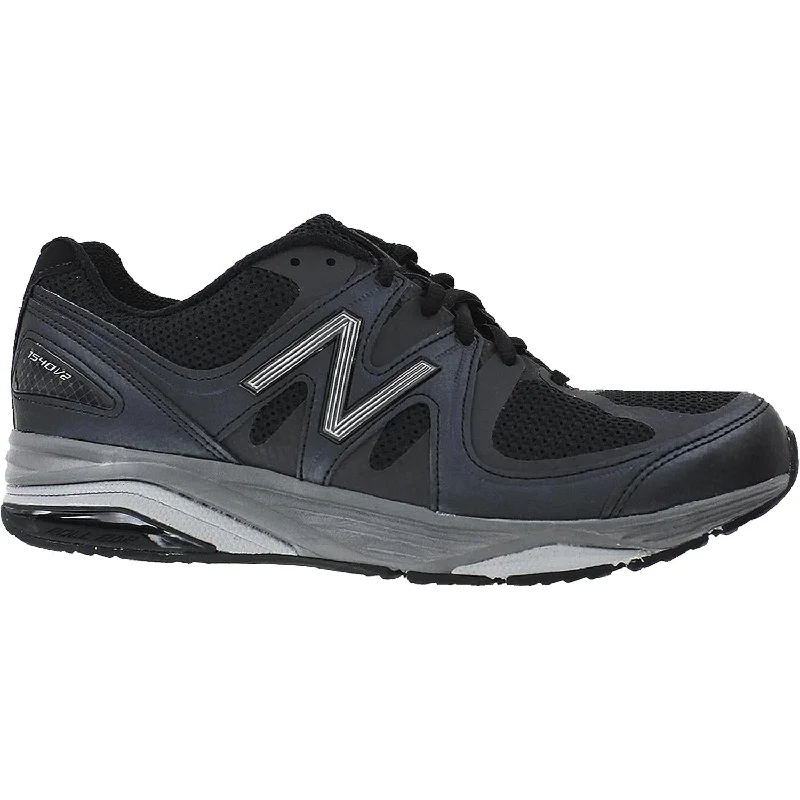 lightweight athletic shoes for long-distance runningMen's New Balance M1540BK2 Running Shoes Black Synthetic/Mesh