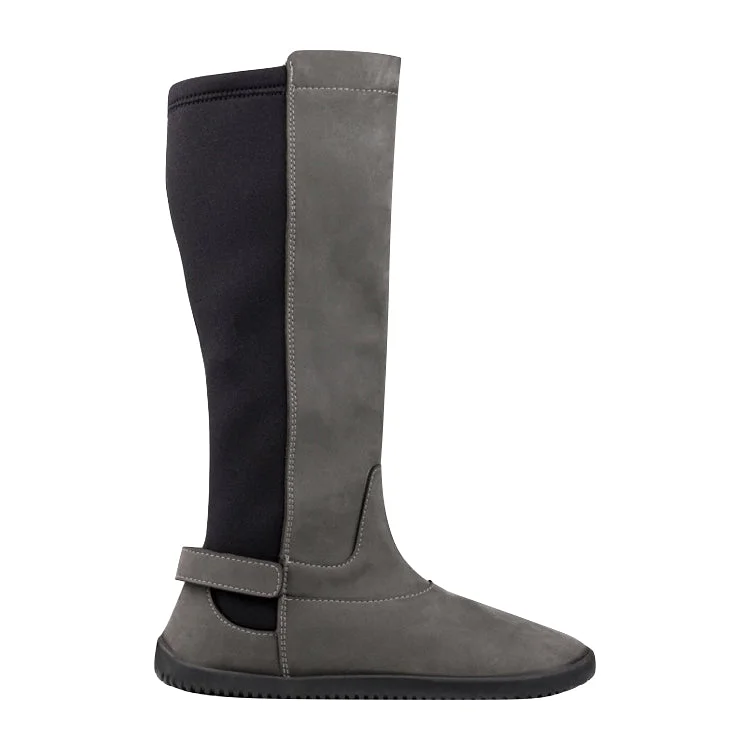 Classic boots with versatile appeal for any occasionAhinsa Barefoot Tall Boot Grey Nubuck