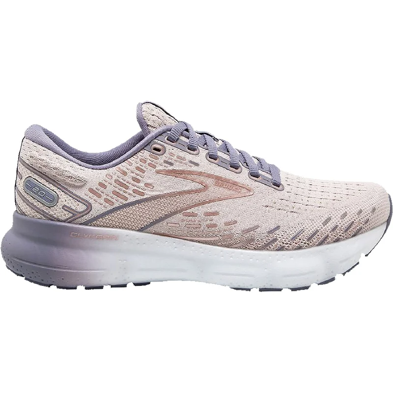 shoes for running with soft rubber soleWomen's Brooks Glycerin 20 Lilac/Silver Bullet/Pink Mesh