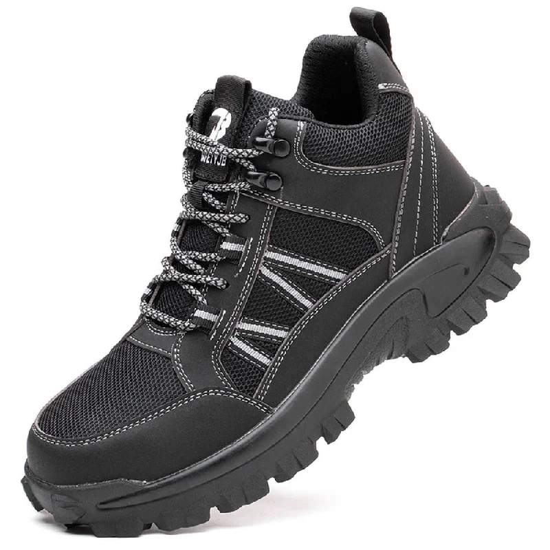 Stylish boots with pointed heels for a sharp silhouetteEcetana Steel Toe Boots for Men Industrial Construction Anti-puncture Work Safety Shoes