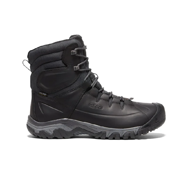 Stylish boots with adjustable closures for a secure fitMen's Targhee High Lace Waterproof Boot  |  Black/Raven