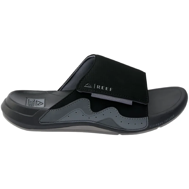 sandals for casual beach attireWomen's REEF Cruiser Slide Black/Grey Synthetic