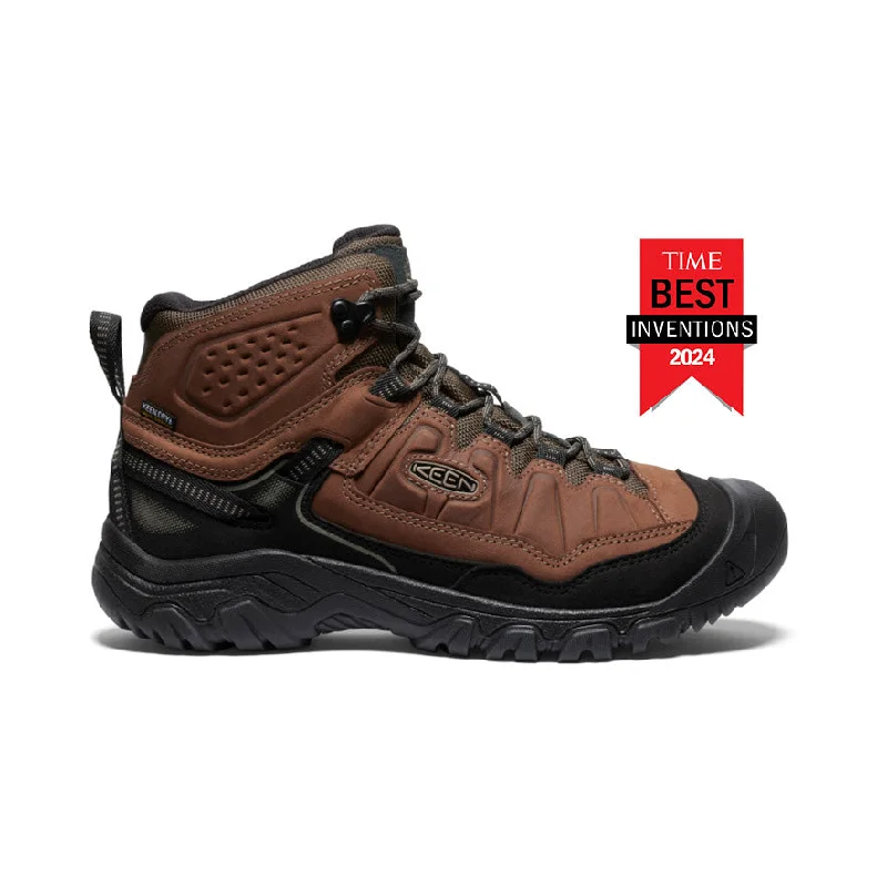 Comfortable boots with cushioned insoles for long-lasting comfortMen's Targhee IV Wide Waterproof Hiking Boot  |  Bison/Black