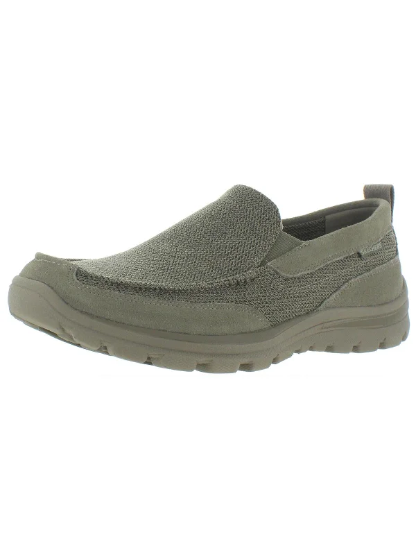 casual shoes with smooth fabric upper for comfortMilford Mens Suede Slip On Casual Shoes