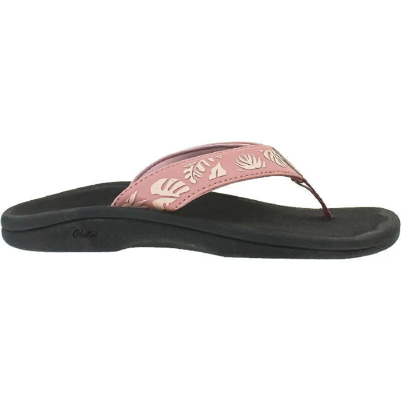 sandals for comfort in tropical climatesWomen's OluKai Ohana Ash Rose/Lau Synthetic