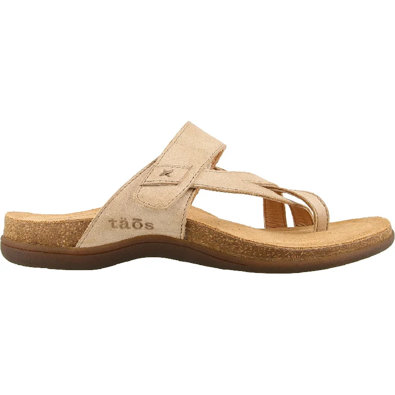 sandals with arch support for menWomen's Taos Perfect Stone Leather