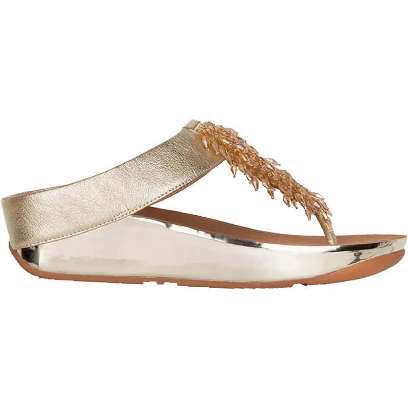 sandals for sunny coastal walksWomen's Fit Flop Rumba Gold