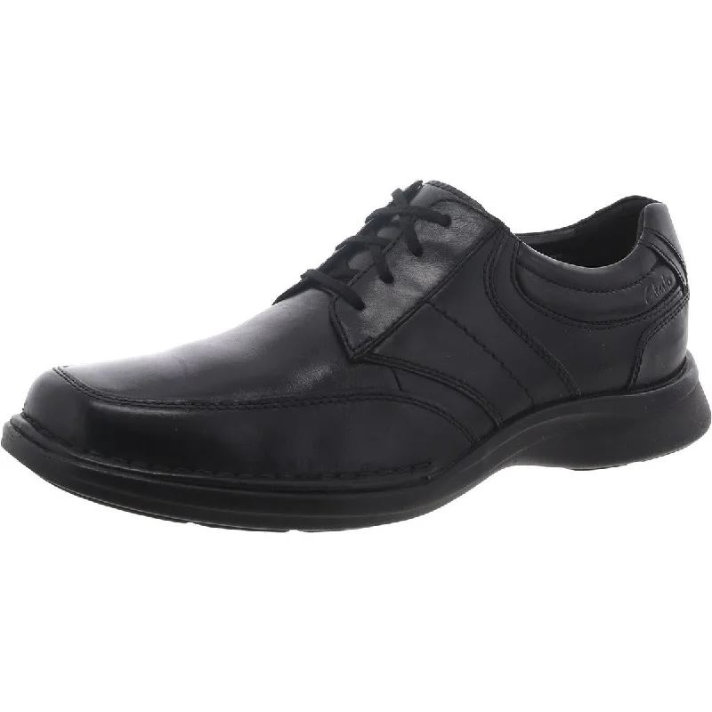 Clarks Mens Kempton Lace Leather Lace Up Oxfords