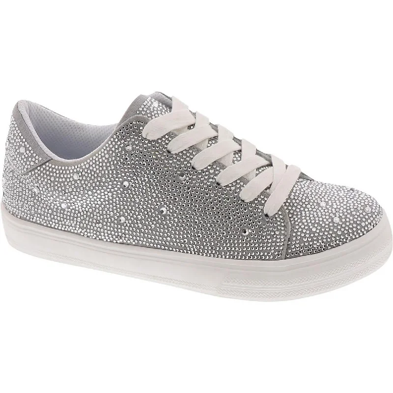 Masseys Womens Veronica  Rhinestone Canvas Oxfords