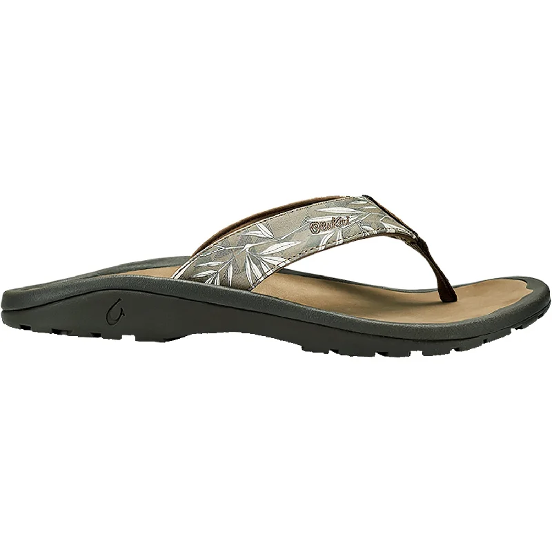 sandals with soft soles for comfortMen's OluKai Ohana Pa'i Clay/Ohe Kapala Synthetic