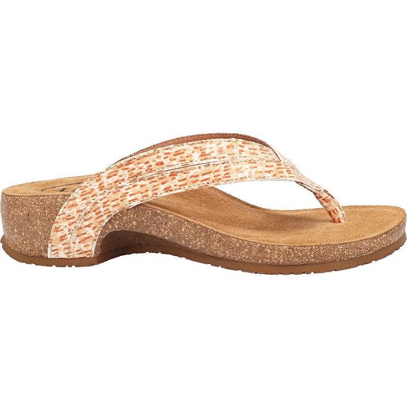 sandals for relaxing seaside eveningsWomen's Taos Link Terracotta Multi Leather