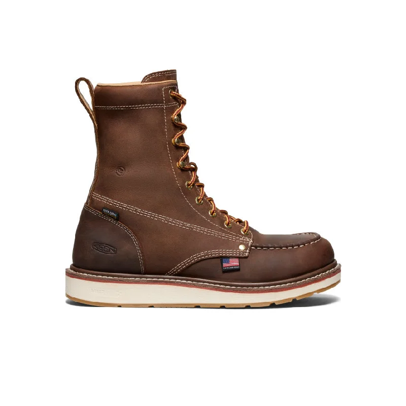 Elegant boots with streamlined design for a sleek appearanceMen's Liberty 8" Waterproof Boot (Carbon Toe)  |  Leather Brown/Gum