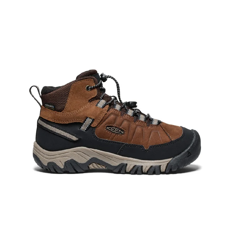 High-quality boots with a premium suede finishBig Kids' Targhee IV Waterproof Hiking Boot  |  Bison/Brindle