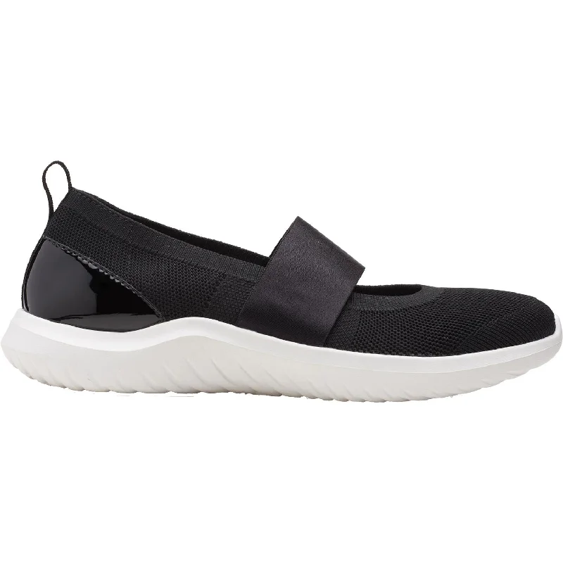 shoes for running with maximum arch cushioningWomen's Clarks Cloudsteppers Nova Sol Black Knit Fabric