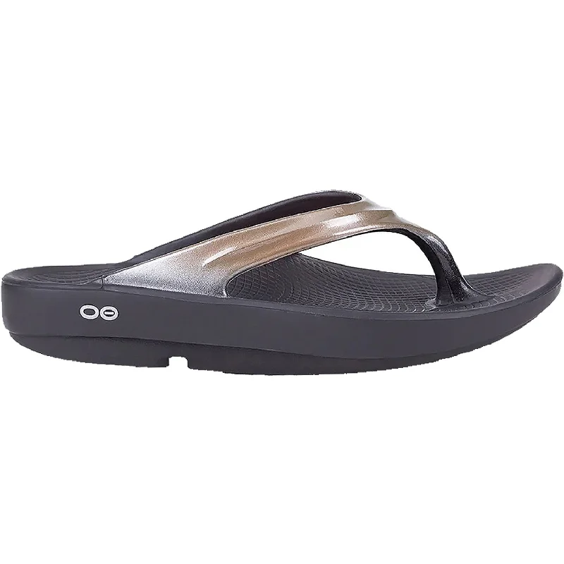 sandals for men with arch supportWomen's OOFOS OOlala Luxe Latte Synthetic