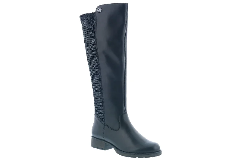 Comfortable boots with adjustable closures for a better fitRieker Faith Black