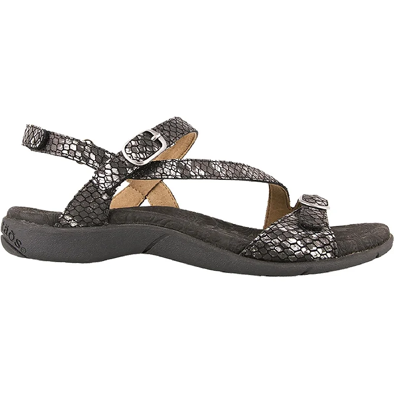 sandals for traveling to sunny beachesWomen's Taos Beauty 2 Black Snake Leather