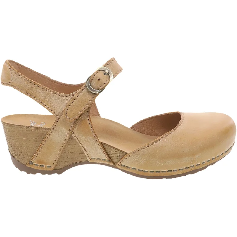 sandals for relaxed days at the poolWomen's Dansko Tiffani Tan Milled Burnished Leather