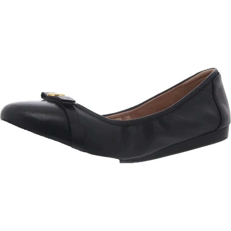 Trendy flats with studded details for an edgy lookComfortable flats for a versatile lookTova Bow Ballet Womens Leather Dressy Ballet Flats