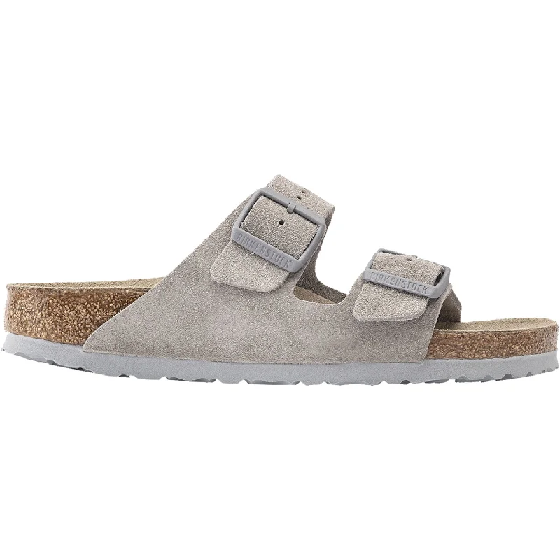 sandals for seaside strollsWomen's Birkenstock Arizona Stone Coin Suede