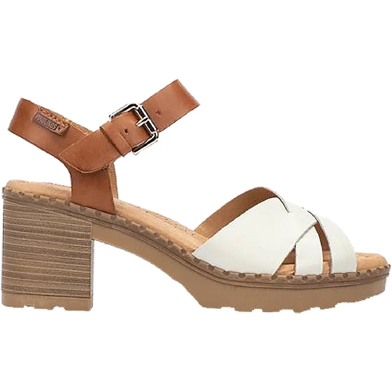 sandals for stylish and comfortable wearWomen's Pikolinos Canarias W8W-1778 Nata Leather