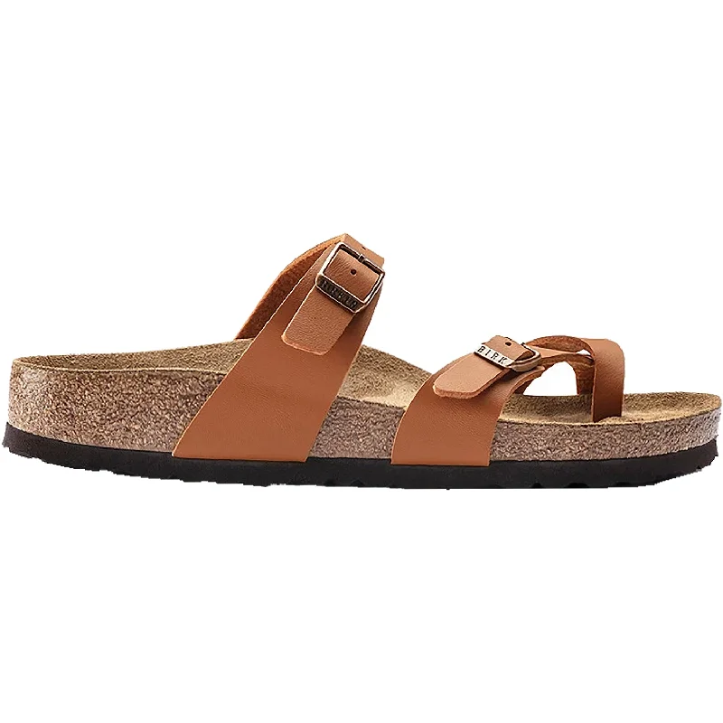 sandals for rugged summer terrainsWomen's Birkenstock Mayari Ginger Brown Birko-Flor