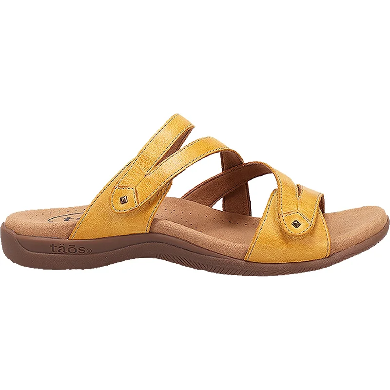 sandals for hot weather hikingWomen's Taos Double U Yellow Leather