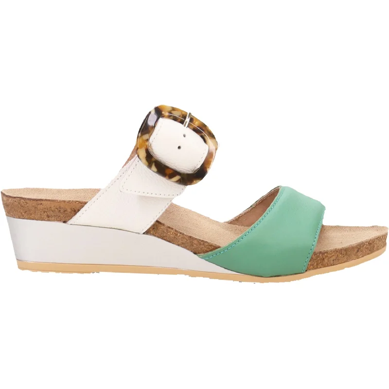 sandals with arch supportWomen's Naot Kingdom Soft Jade/Soft White Leather