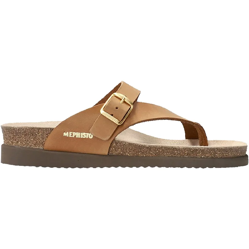 sandals for sunny beach daysWomen's Mephisto Helen Camel Scratch Nubuck