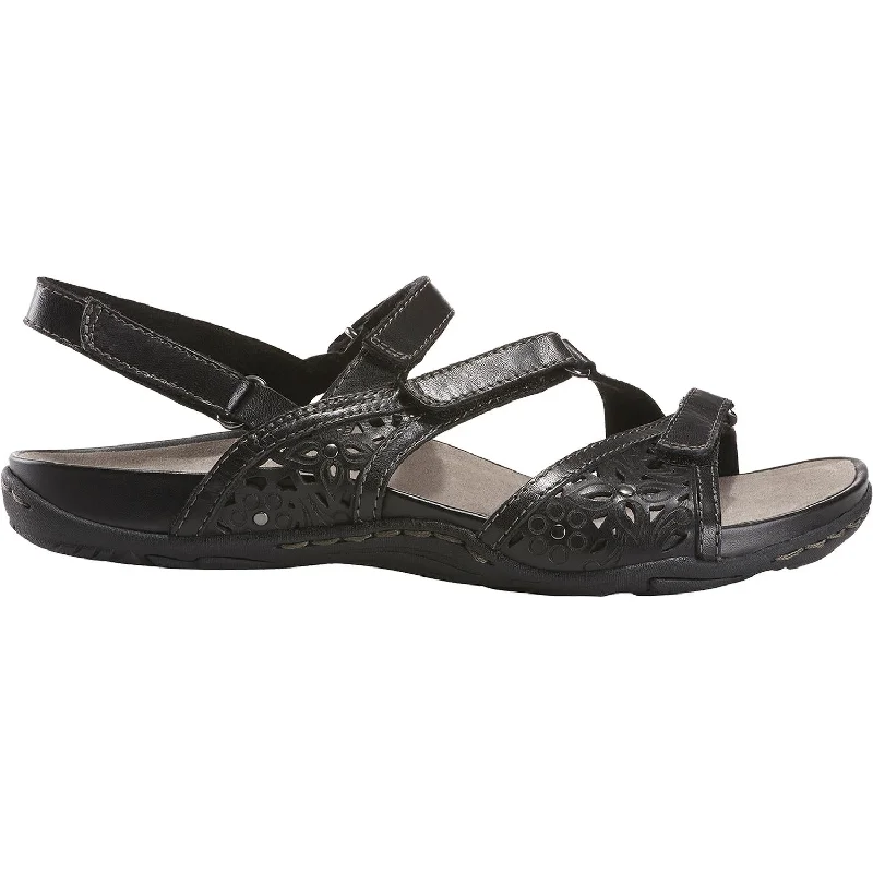 sandals for comfortable vacation daysWomen's Earth Maui Black Leather