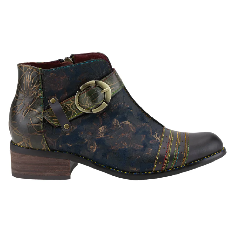 Boots with a rounded toe for comfort and styleSpring Step Women's Georgiana Boot Blue Multi