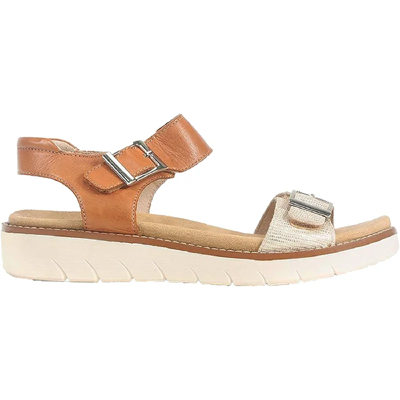 sandals for quick summer tripsWomen's Remonte D2051-24 Jocelyn 51 Light Gold/Noccia Leather