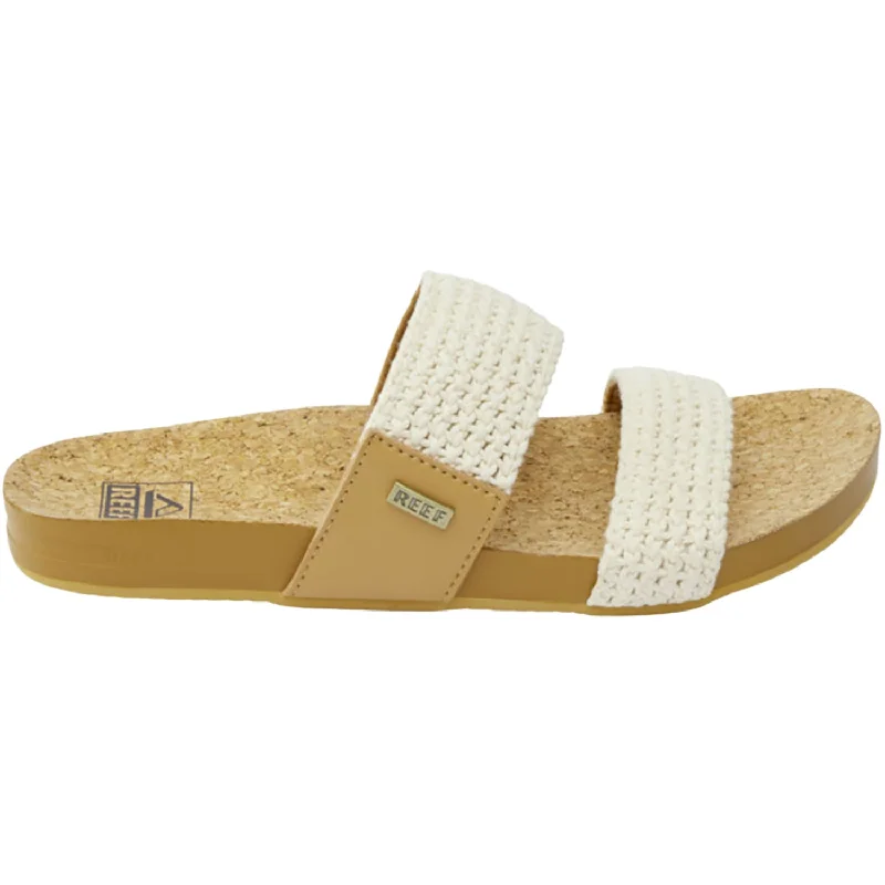 sandals with extra wide fitWomen's Reef Cushion Vista Natural Crochet Textile Synthetic