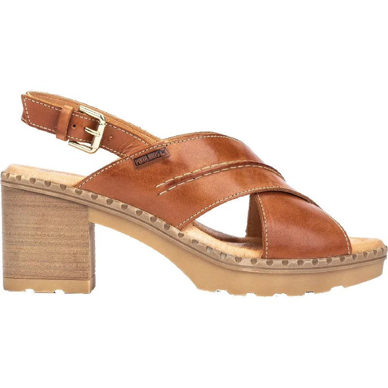 sandals for everyday wear with styleWomen's Pikolinos Canarias W8W-1870 Brandy Leather