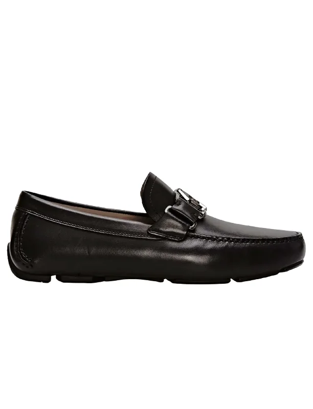 loafers for men with quality craftsmanship for premium wear-Salvatore Ferragamo Leather Ornament Driver Loafers