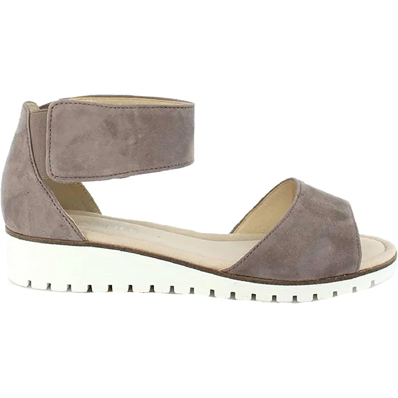 sandals with cushioned straps for comfortWomen's Gabor 84.570.14 Dark Nude Nubuck