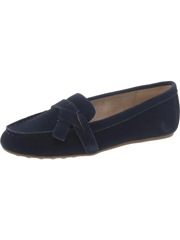 loafers for men with vintage-inspired design for timeless appeal-Womens Suede Slip On Loafers