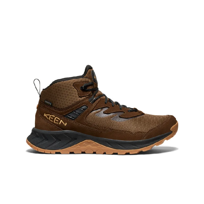 Comfortable boots with wide openings for easy on and offMen’s Hightrail Waterproof Hiking Boot  |  Dark Earth/Oak Buff