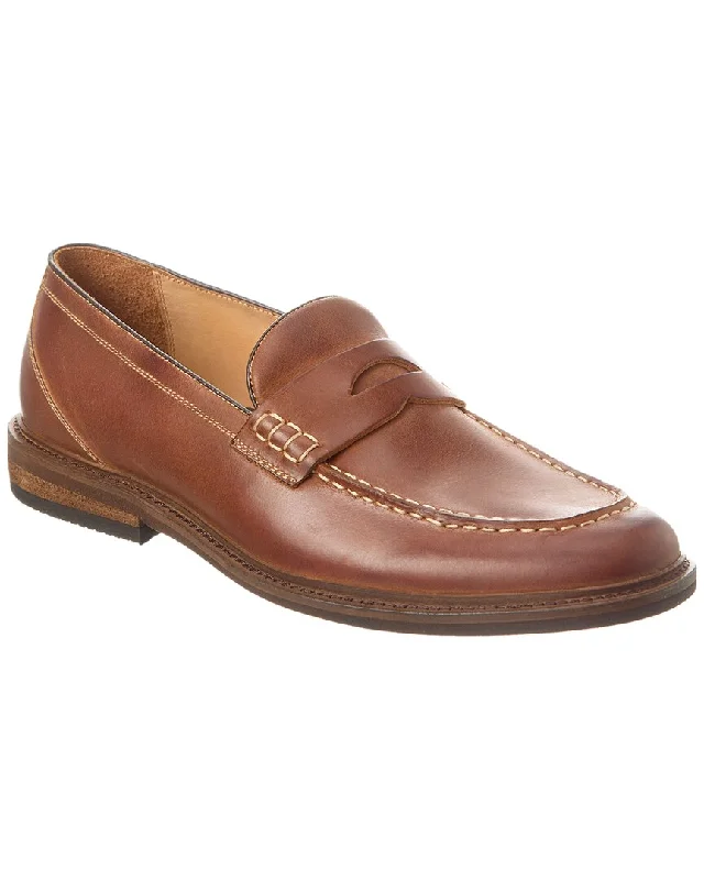 loafers for men with stylish buckles for added flair-Warfield & Grand Grant Leather Loafer