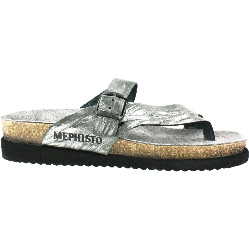 sandals for long beach strollsWomen's Mephisto Helen Grey Etna Leather