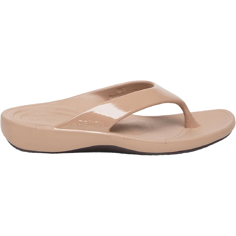 sandals for tropical beach vacationsWomen's Aetrex Maui Mocha EVA