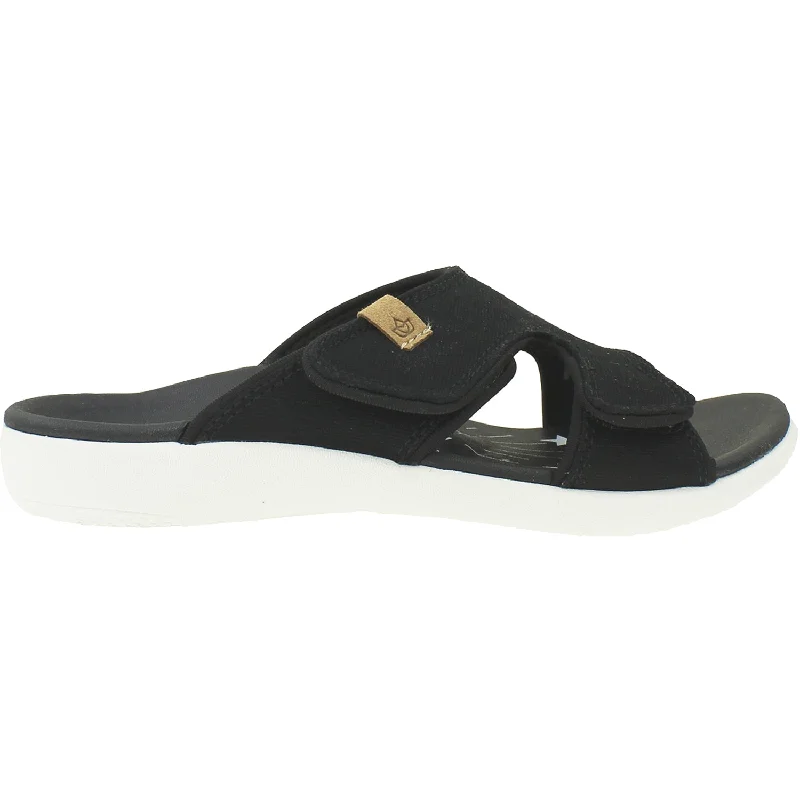 sandals for morning beach outingsWomen's Spenco Kholo Believe Black Synthetic