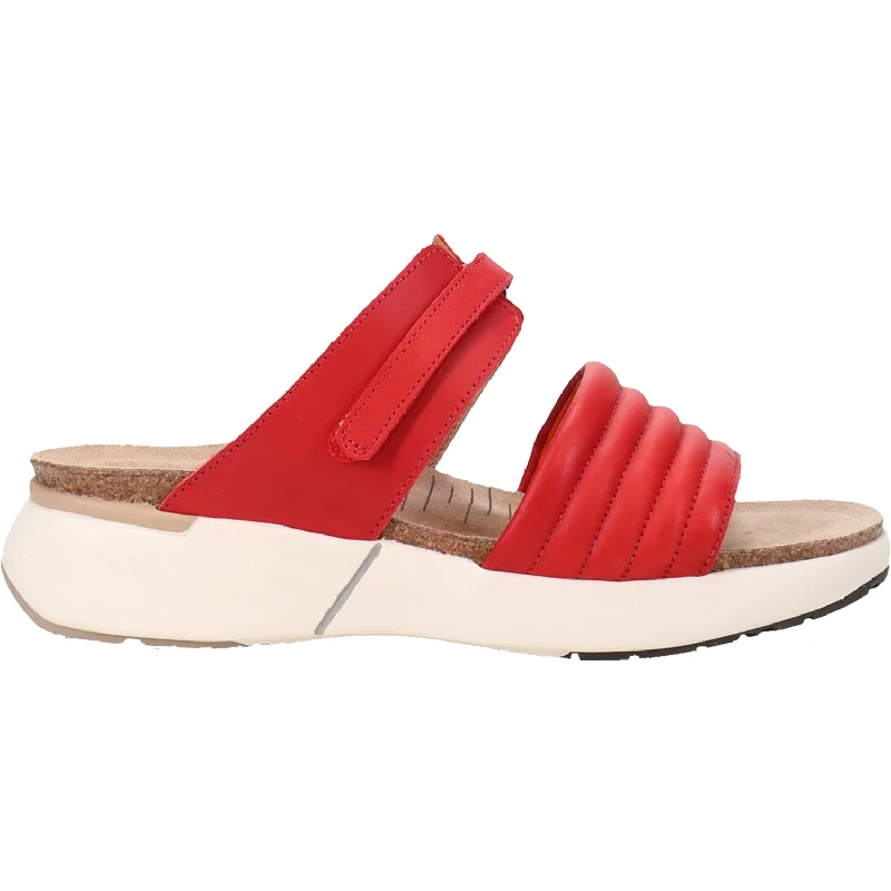 sandals for warm beach daysWomen's Naot Vesta Kiss Red Leather