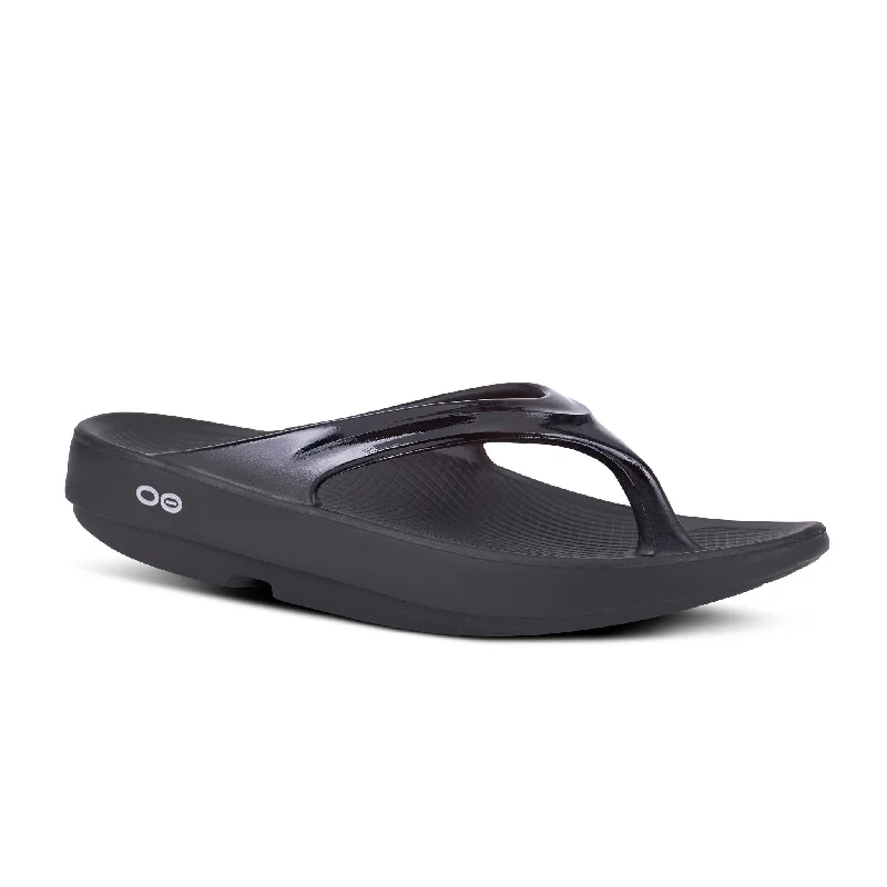 sandals with supportive strapsOOlala Women Thong Black - Black