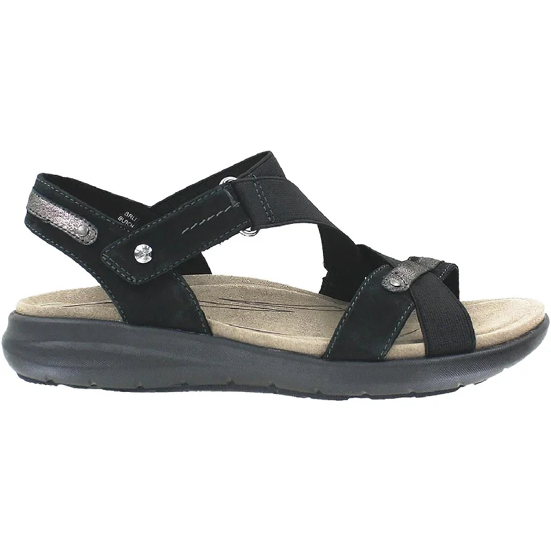 sandals with adjustable strapsWomen's Earth Bali Black Nubuck