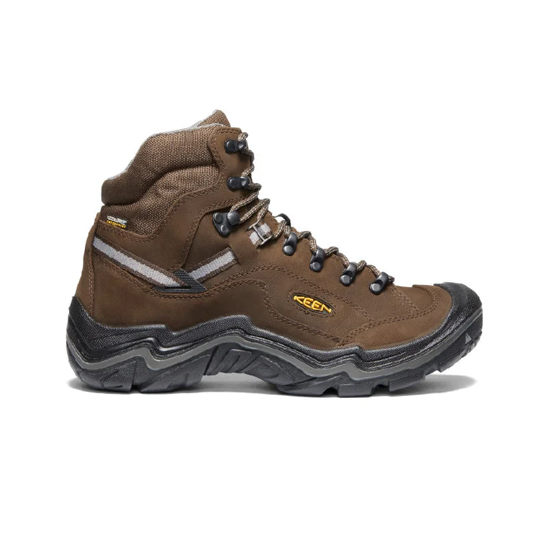 Boots with extra cushioning around the ankle for supportMen's Durand II Waterproof Boot  |  Cascade Brown/Gargoyle