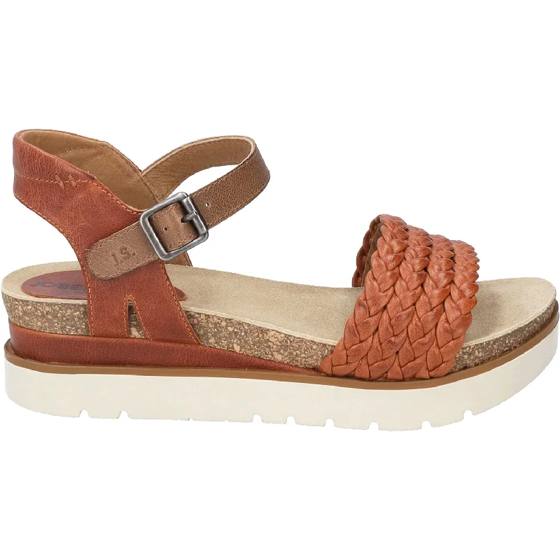 sandals with ankle strapsWomen's Josef Seibel Clea 16 Orange Kombi Leather