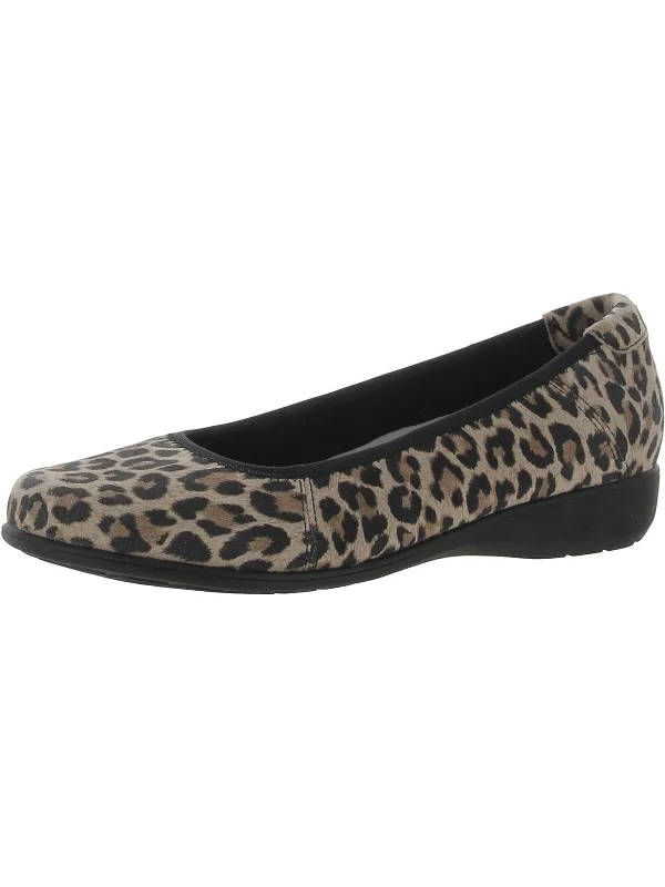 Flats with cross-over strap detail for a stylish designFlats with modern materials for a sleek lookAbbey Womens Leather Slip-On Ballet Flats