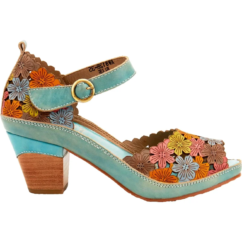 sandals for all-day coastal adventuresWomen's L'Artiste by Spring Step Avnia Blue Multi Leather